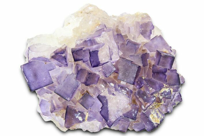 Purple Cubic Fluorite Crystal Cluster - Pakistan #361452